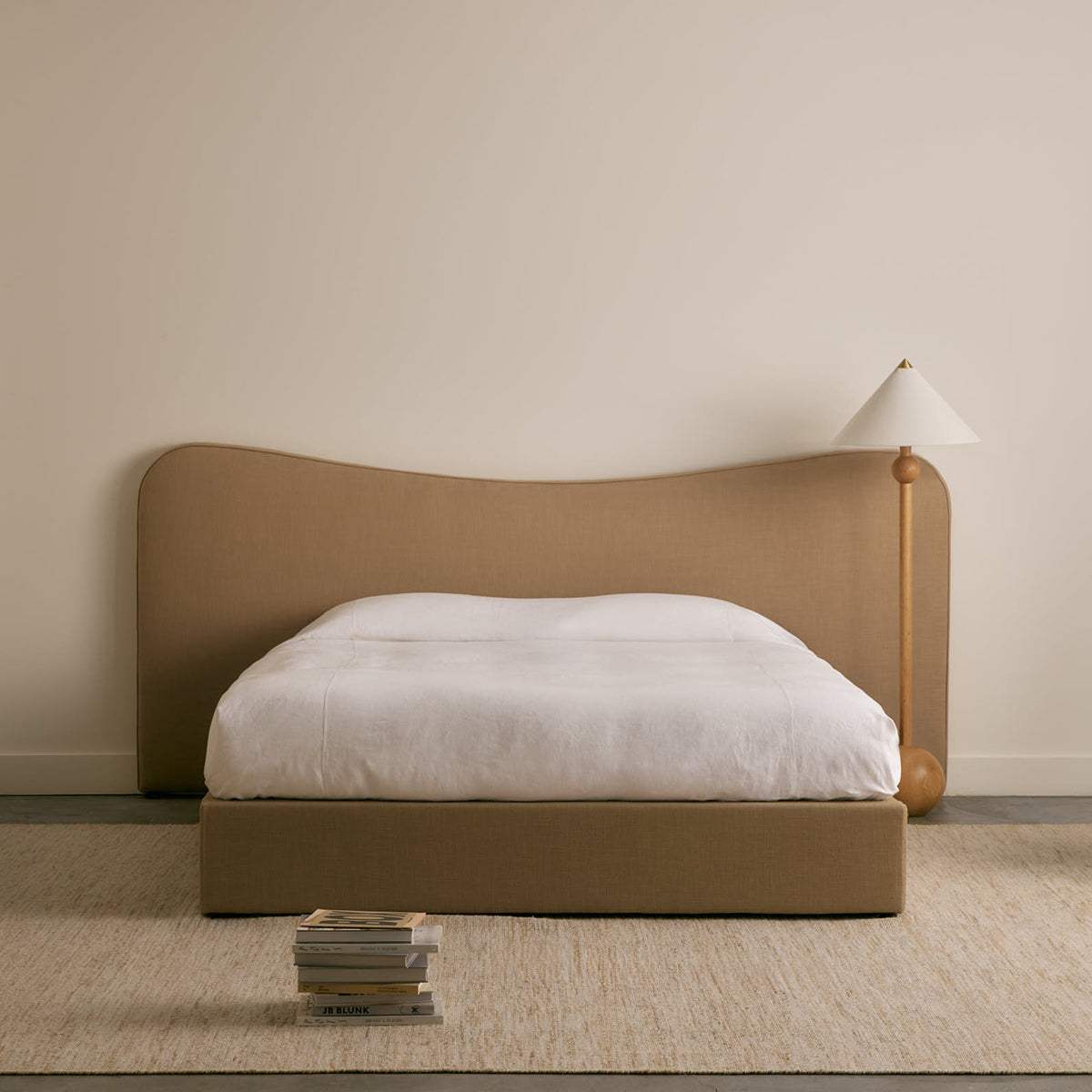 Ellis Bed Base | Mushroom