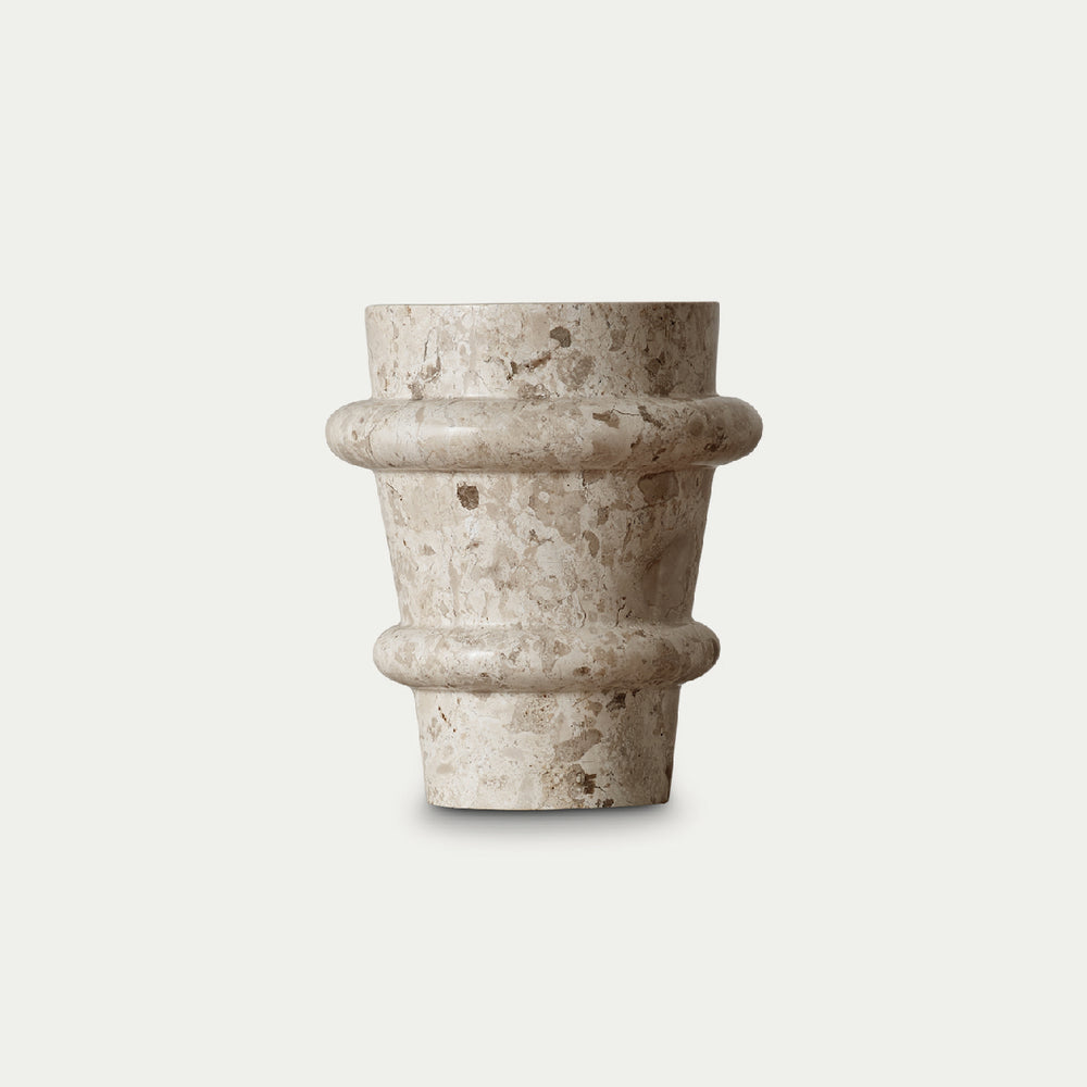 Wilma Marble Vase  Sepia